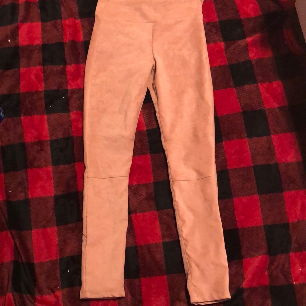pink dress pants very comfortable never worn outside of the store